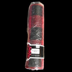 Holiday Time Red/Black Buffalo Check Decorative Mesh 12ft Roll Christmas 10.5 in